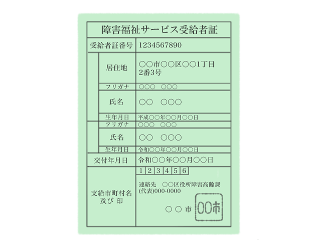 受給者証の申請
